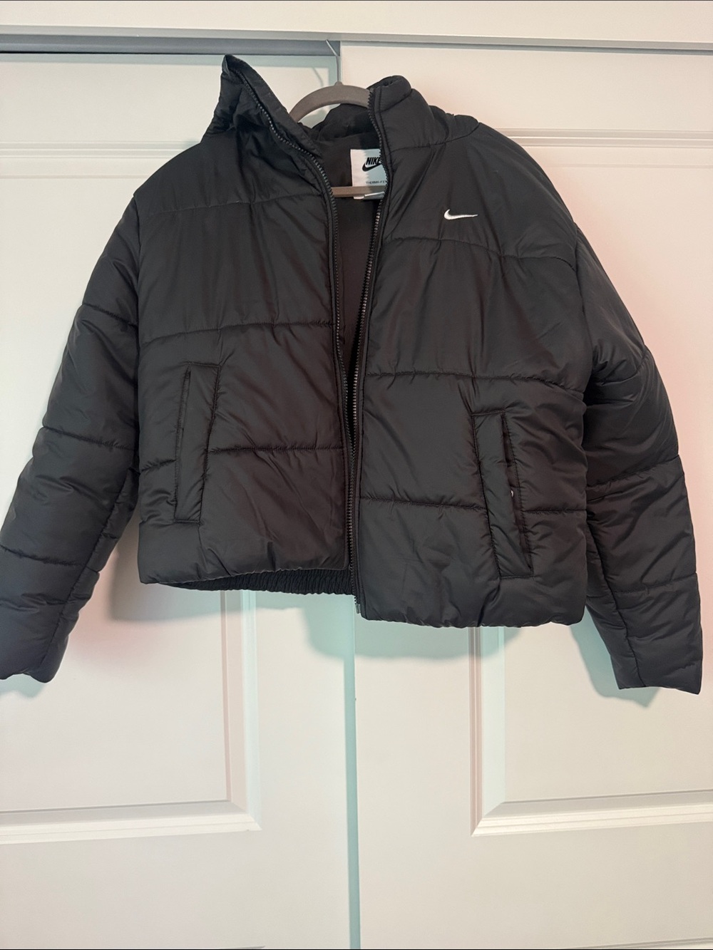 Nike Thermafit Black Quilted Puffer Jacket